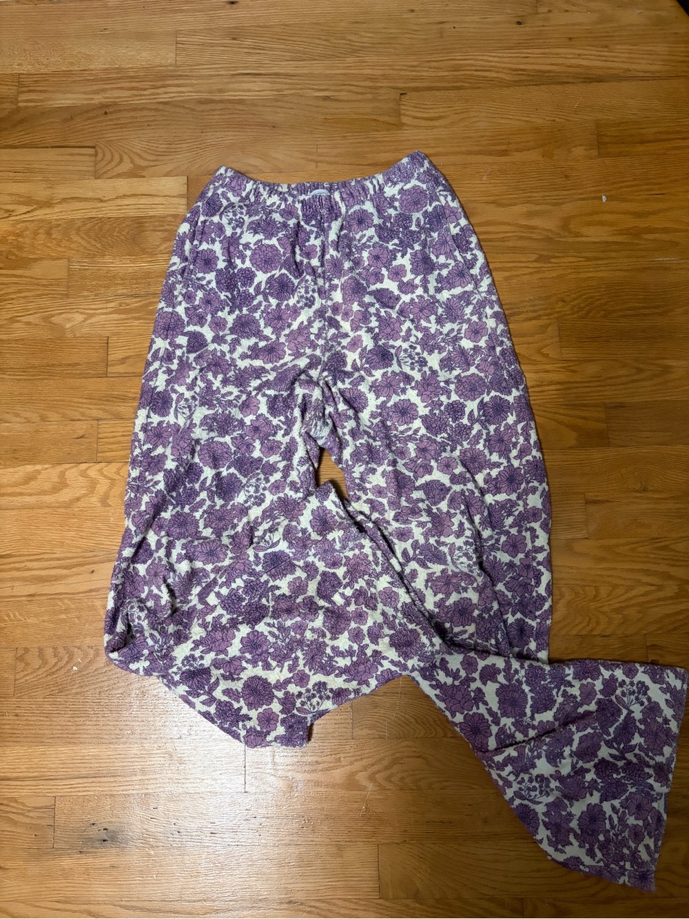 American Vintage Purple Floral Wide-Leg Pants